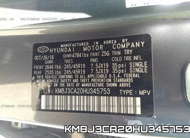 KM8J3CA20HU345753 фото 10