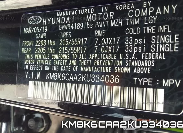 KM8K6CAA2KU334036 фото 10