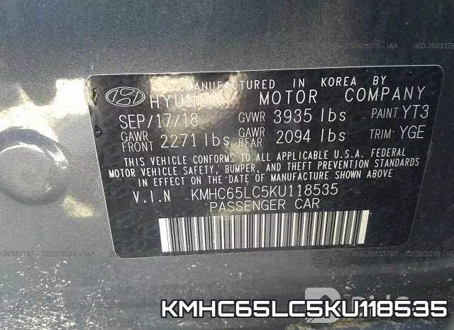 KMHC65LC5KU118535 фото 10