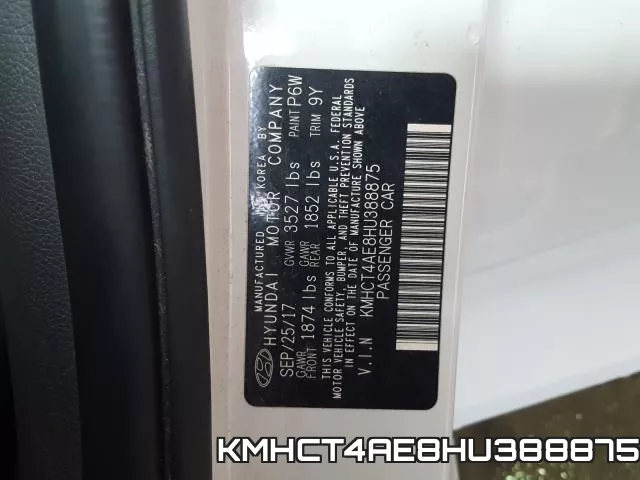 KMHCT4AE8HU388875 фото 2