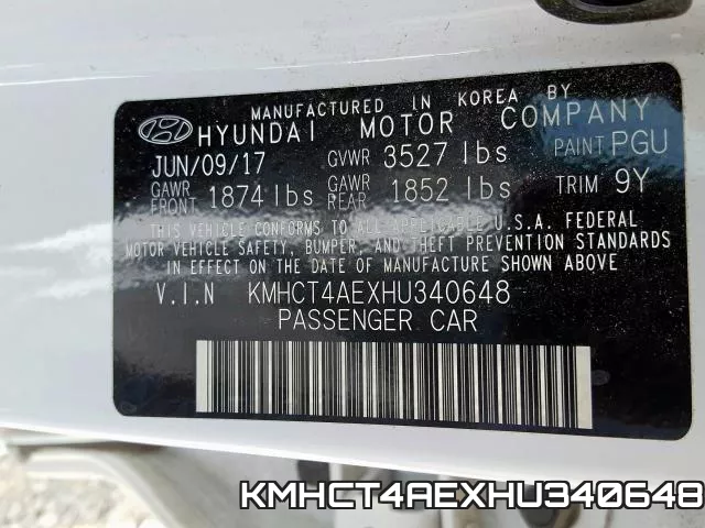 KMHCT4AEXHU340648 фото 2