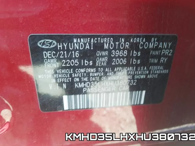 KMHD35LHXHU380732 фото 2