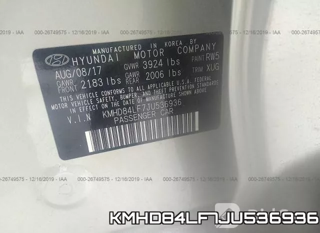 KMHD84LF7JU536936 фото 10