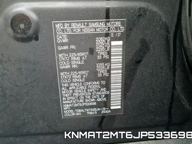KNMAT2MT6JP533698 фото 2