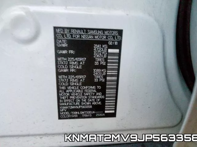 KNMAT2MV9JP563358 фото 2