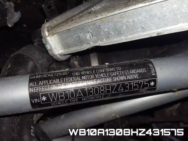 WB10A1308HZ431575 фото 2
