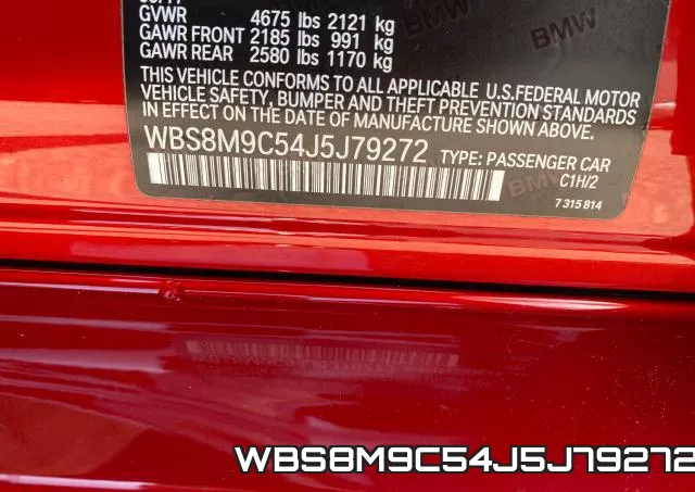 WBS8M9C54J5J79272 фото 2