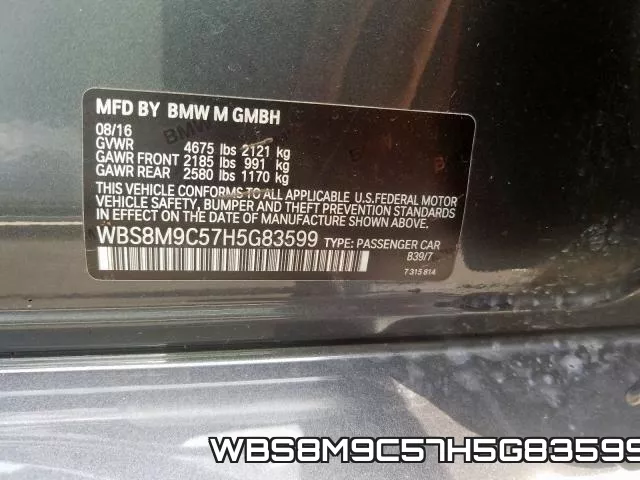 WBS8M9C57H5G83599 фото 2