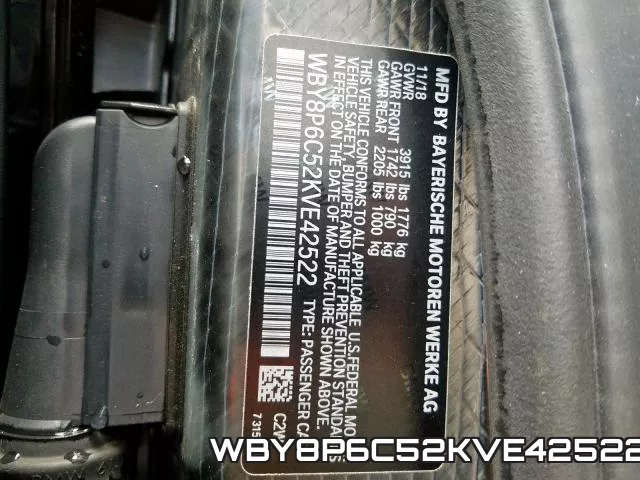 WBY8P6C52KVE42522 фото 2