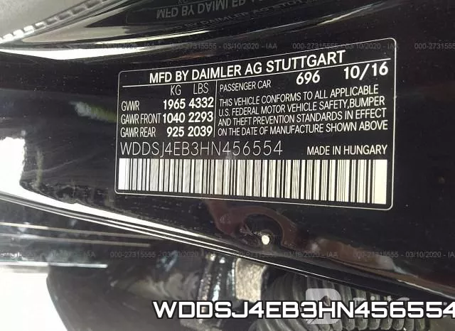 WDDSJ4EB3HN456554 фото 10