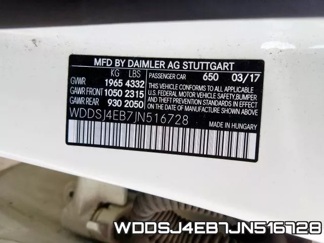 WDDSJ4EB7JN516728 фото 2