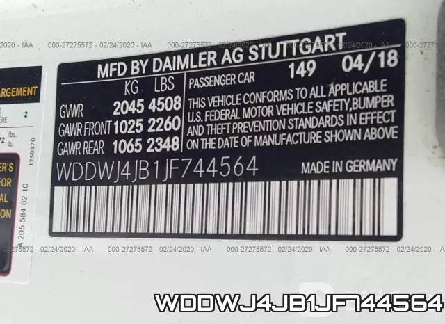 WDDWJ4JB1JF744564 фото 10