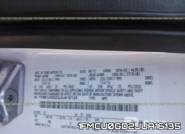 1FMCU0GD2JUA16135 фото 10