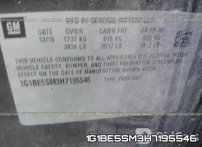 1G1BE5SM3H7195546 фото 10