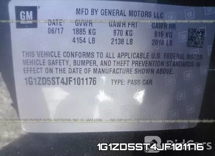 1G1ZD5ST4JF101176 фото 9