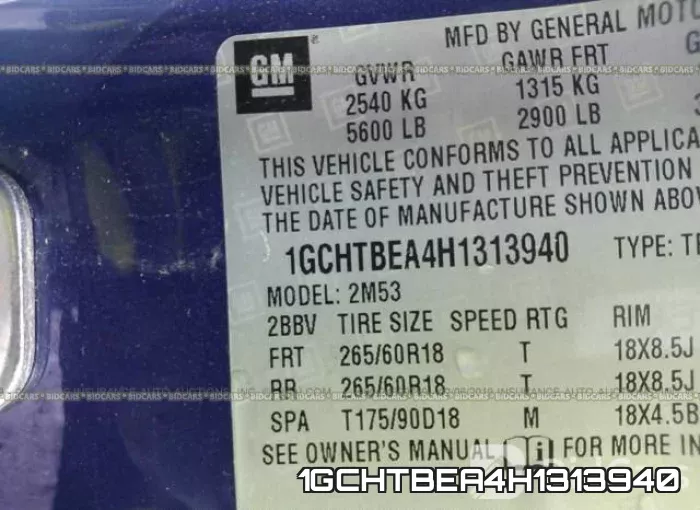 1GCHTBEA4H1313940 фото 10