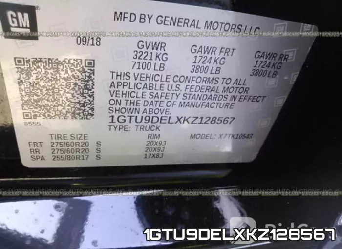 1GTU9DELXKZ128567 фото 10