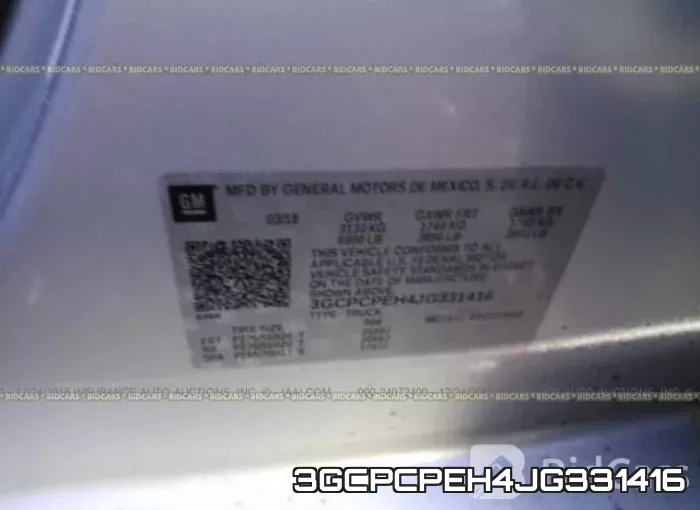 3GCPCPEH4JG331416 фото 10