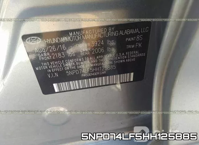 5NPD74LF5HH125885 фото 10