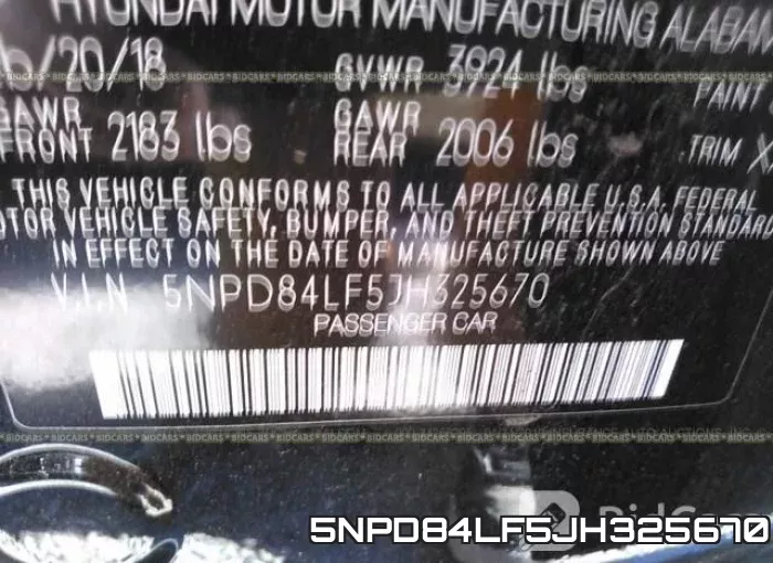 5NPD84LF5JH325670 фото 10