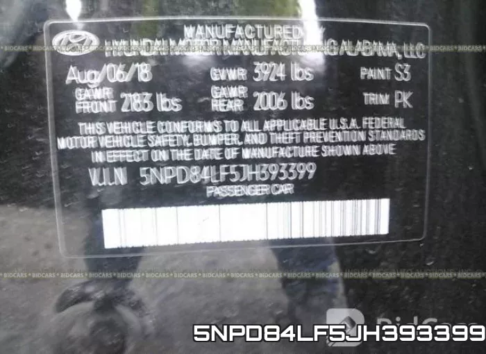 5NPD84LF5JH393399 фото 10