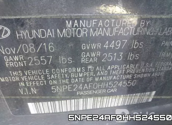 5NPE24AF0HH524550 фото 10