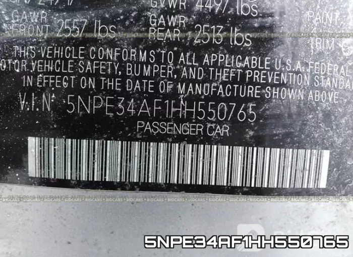 5NPE34AF1HH550765 фото 10