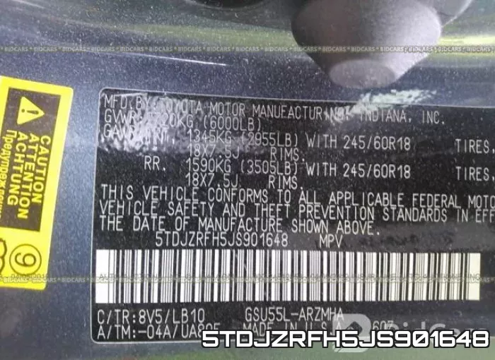 5TDJZRFH5JS901648 фото 10