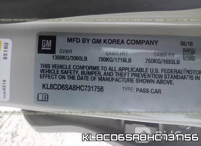 KL8CD6SA8HC731756 фото 20