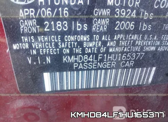 KMHD84LF1HU165377 фото 10