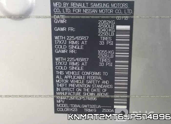 KNMAT2MT6JP574896 фото 10