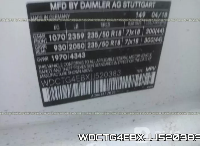 WDCTG4EBXJJ520383 фото 10