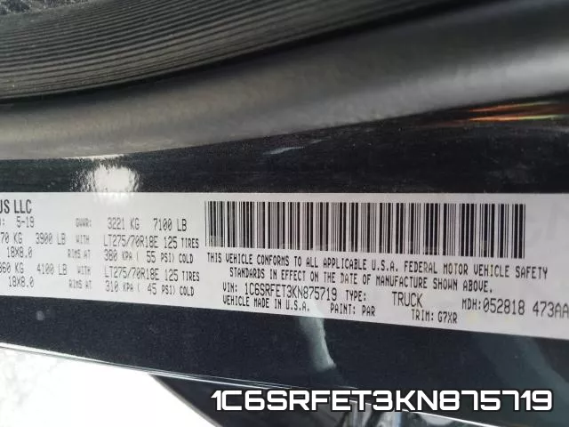 1C6SRFET3KN875719 фото 2