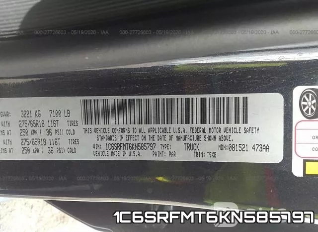 1C6SRFMT6KN585797 фото 10