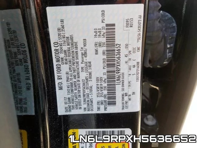 1LN6L9RPXH5636652 фото 2