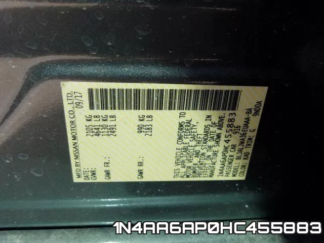 1N4AA6AP0HC455883 фото 2