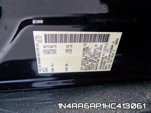 1N4AA6AP1HC413061 фото 2
