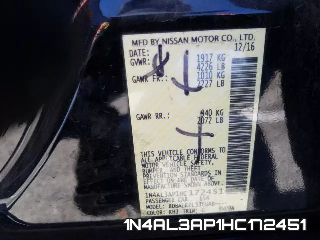 1N4AL3AP1HC172451 фото 2