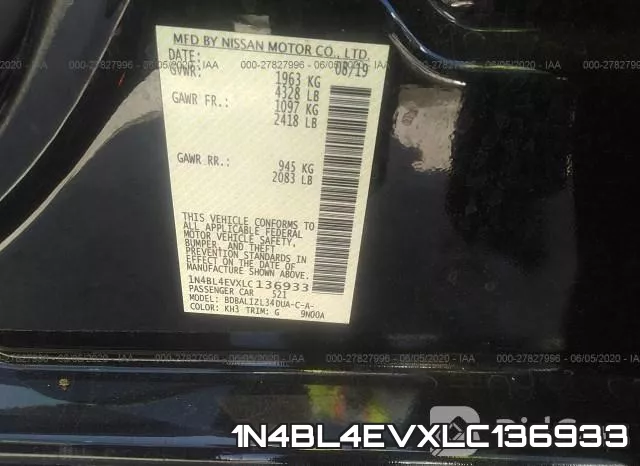 1N4BL4EVXLC136933 фото 10