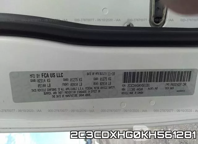 2C3CDXHG0KH561281 фото 10