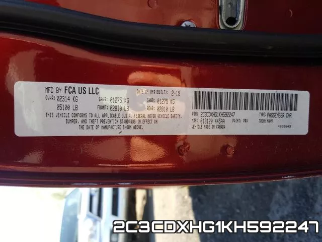 2C3CDXHG1KH592247 фото 2