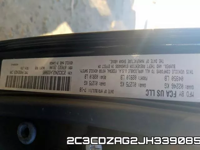 2C3CDZAG2JH339085 фото 2