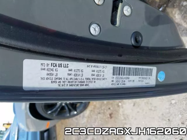 2C3CDZAGXJH162060 фото 2