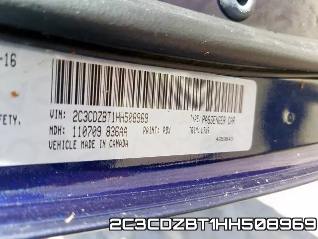 2C3CDZBT1HH508969 фото 2