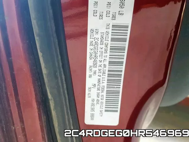 2C4RDGEG0HR546969 фото 2