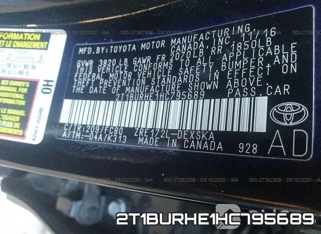 2T1BURHE1HC795689 фото 10