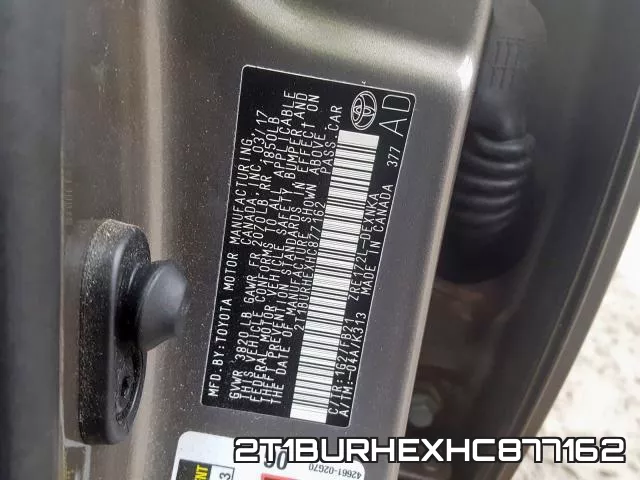 2T1BURHEXHC877162 фото 2
