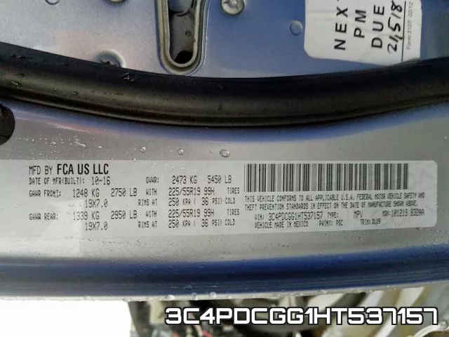 3C4PDCGG1HT537157 фото 2
