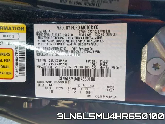 3LN6L5MU4HR650100 фото 2
