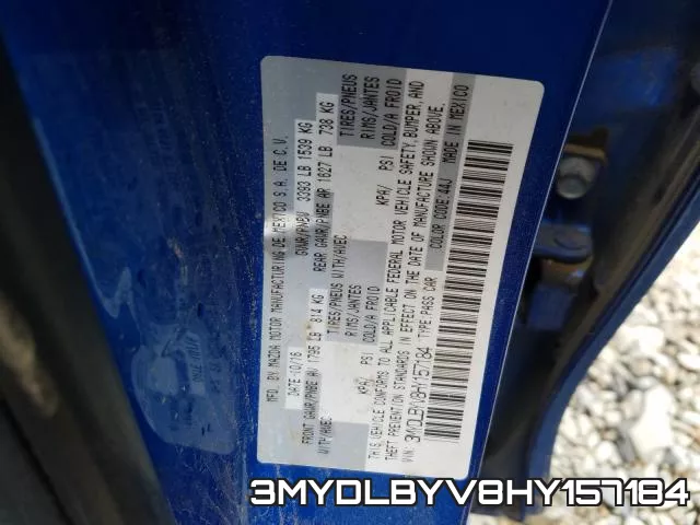 3MYDLBYV8HY157184 фото 2